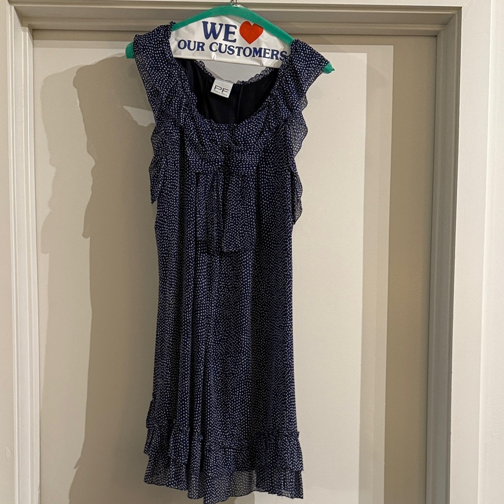 Paola Frani Black and White Polka Dot Dress